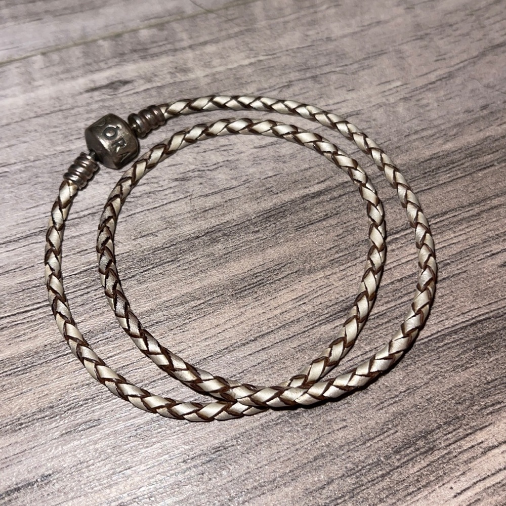 Pandora leather wrap bracelet